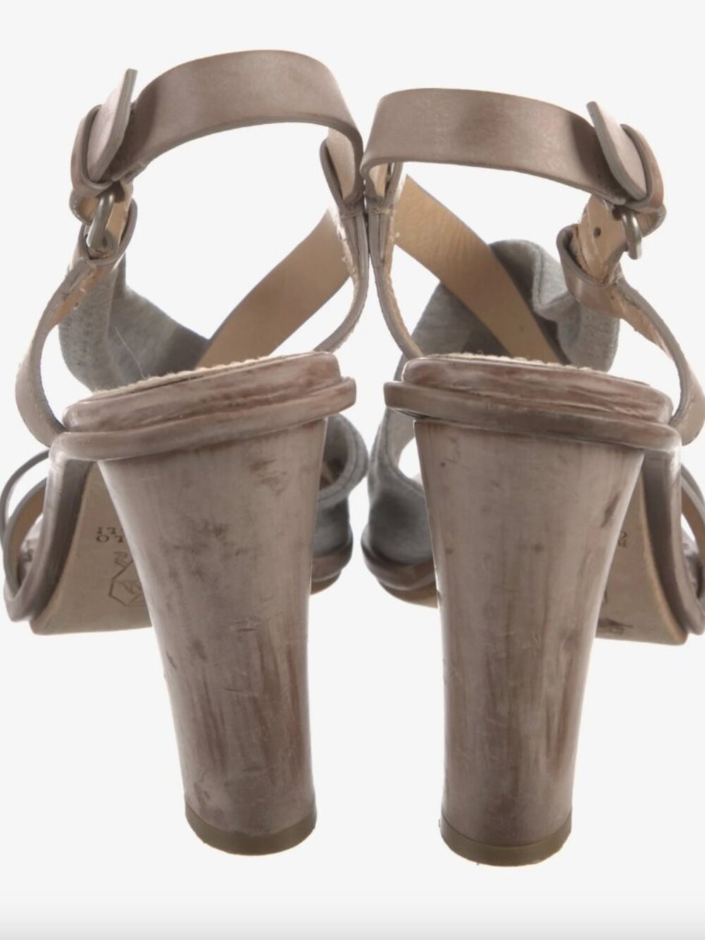 BRUNELLO CUCINELLI Leather Slingback Sandals